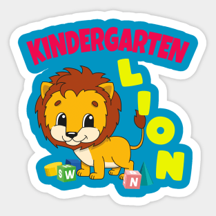 Kindergarten Lion Boys Gift Sticker